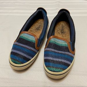 Women’s Size 8 Multicolored Crocheted Shoes / Loafers/ Flats size 8